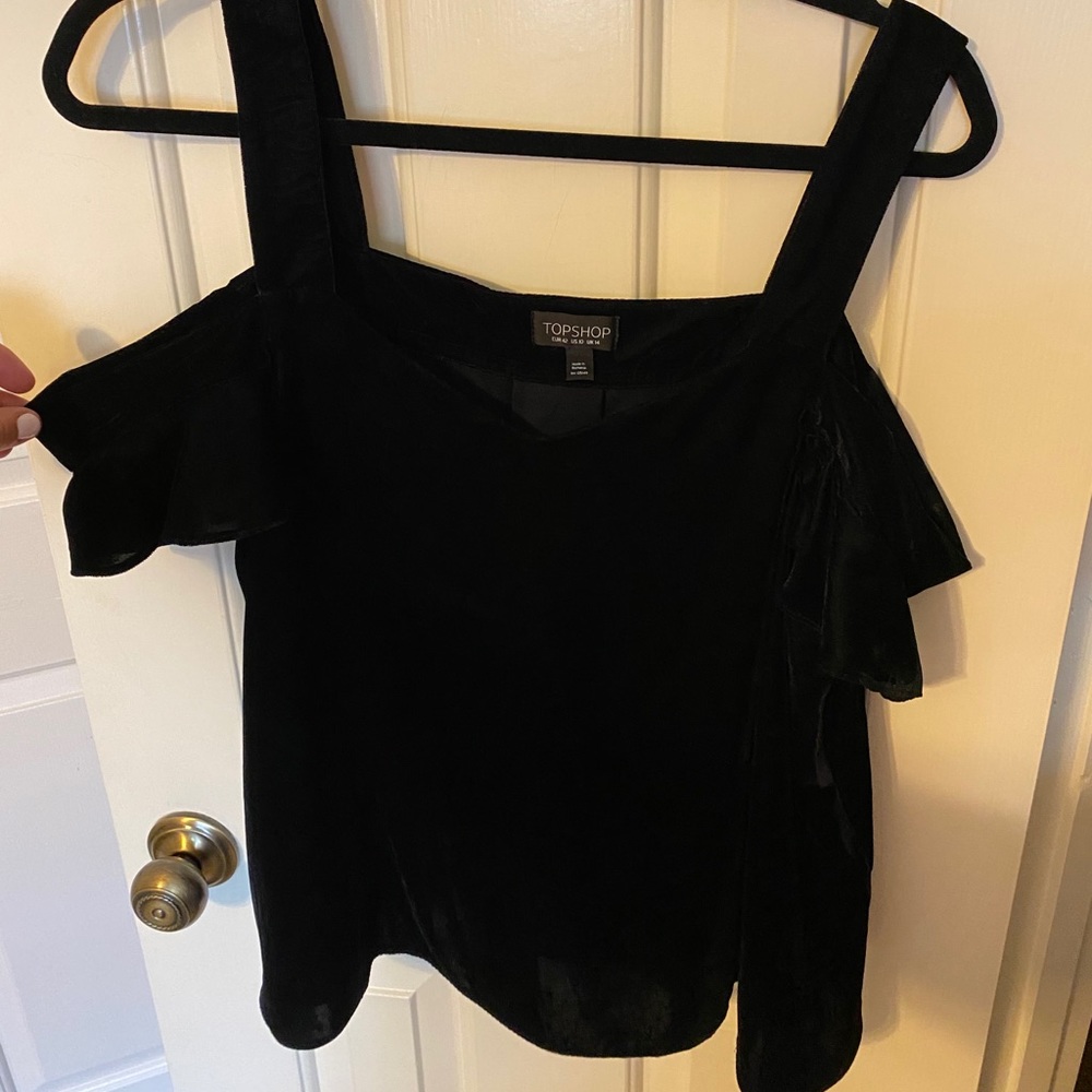 Topshop velvet tank top. Size 10